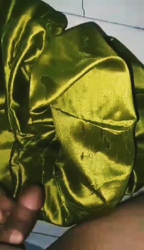 Fuck satin green salwar (17)