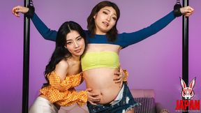 Giggling Haruno Ando Cuffed and Tickled by Tsubame Amai- BDSM (4K Video)