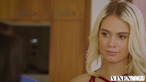 VIXEN Gorgeous Athena is seduced by Vicki and her hubby
