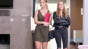 Lesbian Real Estate Agent Gets Wet from Horny Client