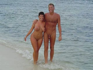 Sexy amateur exhibitionist couples compilation on the beach
