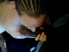 Freaky white lady doesn't mind being black dick addicted