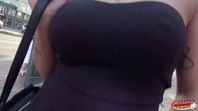 german scout - lilli vanilli mit mega titten bei casting ohne gummi gefickt