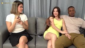 BBW Trio Thriller: My Pr1m4, BF & Hella Big Dicks Enter Tight Pusses - Melanie & Karolin