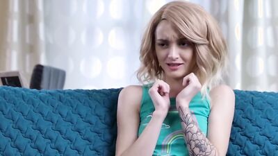 Blonde and brunette are sharing their roommate in a lovely FFM threesome