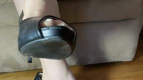 Peep Toe and Nude Nylons
