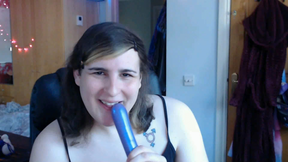 Sky sucking dildos and making sexy noises
