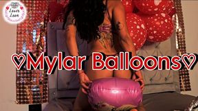 Mylar Balloons Sit to pop