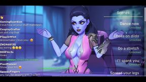 overwatch webcam [ parody hentai game ] ep.3 widowmaker bbc pussy pounding !