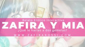 Interactive audio, Mia and Zafira's hottest hotel hookup: double pleasure, sole pleasure taken