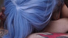 filme completo: cosporn - gostosa tatuada fazendo cosplay de bulma dando para o goku com mila spook