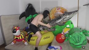 Inflatables mass popping
