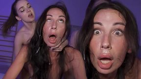 Dirty Teen Cums Hardfast During Intense Cervix Crush Group Sex