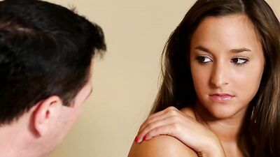 Euro teen babe blows and bangs the masseur's dick after a relaxing back rubbing