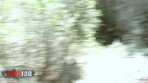 petite tribal babe bianka blacka banging white cock in the woods