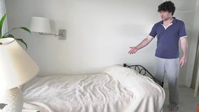 stepmom shares a single hotel room bed with stepson