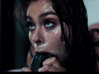 Real Life Comics - Alissa Foxy explodes with Alien cum after coarse screw