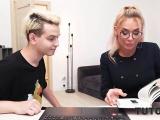 TUTOR4K. Amateur movie from a Russian trainer. Sexy sex with intimate teacher Malusha