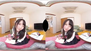 Ria a stunning cunt with mouth inside sch*ol uniform seduces her tutor by showing