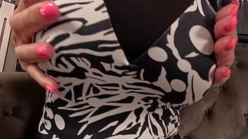 Watch me pamper my mega tits at home