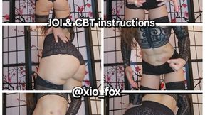 JOI and CBT: Punish your cock for my ass