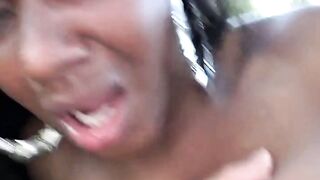 UNLEASH THE BEAST Naughty Brunette Babe Blewby Baby Cakes TAKEN DOWN BY GIANT BLACK COCK