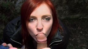 Hot Easter bunny girl fucked outside