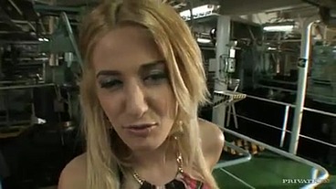 Blanche Gives a Shipmate a Blowjob in the Boiler Room of a Huge Ship