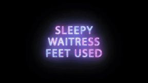 Waitress Stockinged feet used for sex