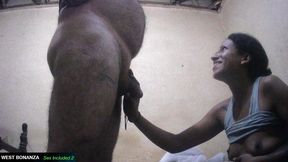 ex girlfriend blowjob - sucking cum into her mouth