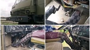 Monster soviet army's truck KAMAZ hard revving and pedal pumping_HD