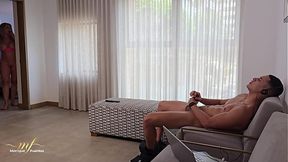 My Stepson Catches Me Masturbating with His Microphones - Monique Fuentes & Max Betancur