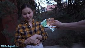 Public Agent Chinese Beauty Gets Doggystyle Fucked in Basement