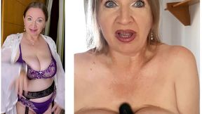 Huge mature boob action with a BBC dildo