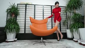 Wenwen showing off her long and thin 39EU feet10 4K