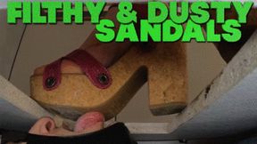 CC - Filthy and dusty sandals