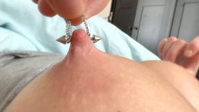 He Playing with my Piercing Nipples hard playing (wmv)
