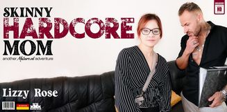 Hardcore sex and a mouth full of cum is the wet dream of German mom Lizzy Rose
