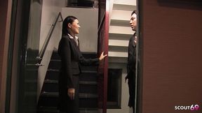 slim japanese mature wife at first time anal and creampie sex at full uncensored jav mmf cheating threesome