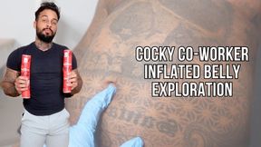 Cocky co-worker inflated belly exploration - Lalo Cortez