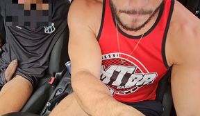 peralta fucking an uber ride