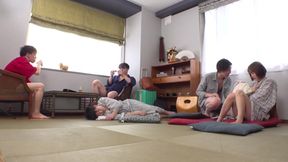Asian Babe &amp; Hubby Gang-Banged on O-Day, Blowjobs &amp; Deep Throating in HD