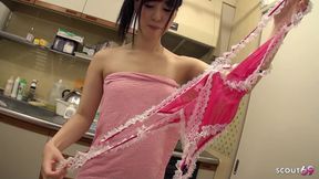 Step Brother Seduces Skinny Japan Teen Miku and Squirts in Uncensored Pussy