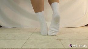 Standing in White Crew Socks - Kylie Jacobsx - MP4 480p SD