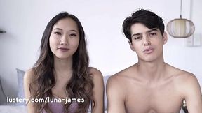 Real couples try anal sex at porn casting