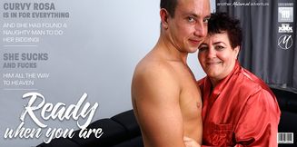 Big Tits BBW Rosa Is cock hungry and has a toyboy fuck her shaved pussy