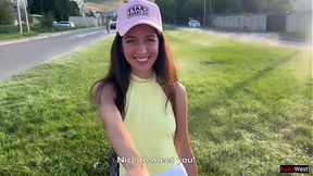 Public Agent - Caught a Teen and Had Sex with Her in Mountain Woods, creampie