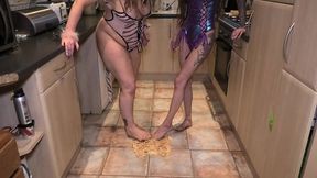 it s catalia valentines birthday cake smash! feet smoosh and arse special!
