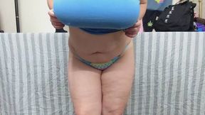 Blue Panty Tease for You