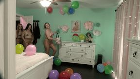 3 Girl Pantyhose Balloon Sensory Fun With Indica Jane, Kate England, & Whitney Morgan (SD 720p WMV)
